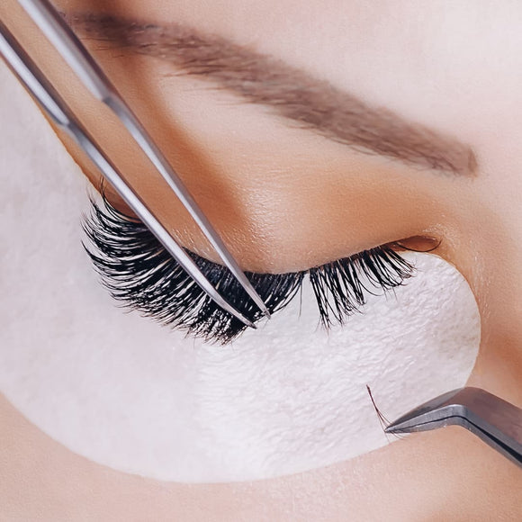 A close-up of mesmerizing lash extensions enhancing the eyes, showcasing the transformative power of lash artistry.