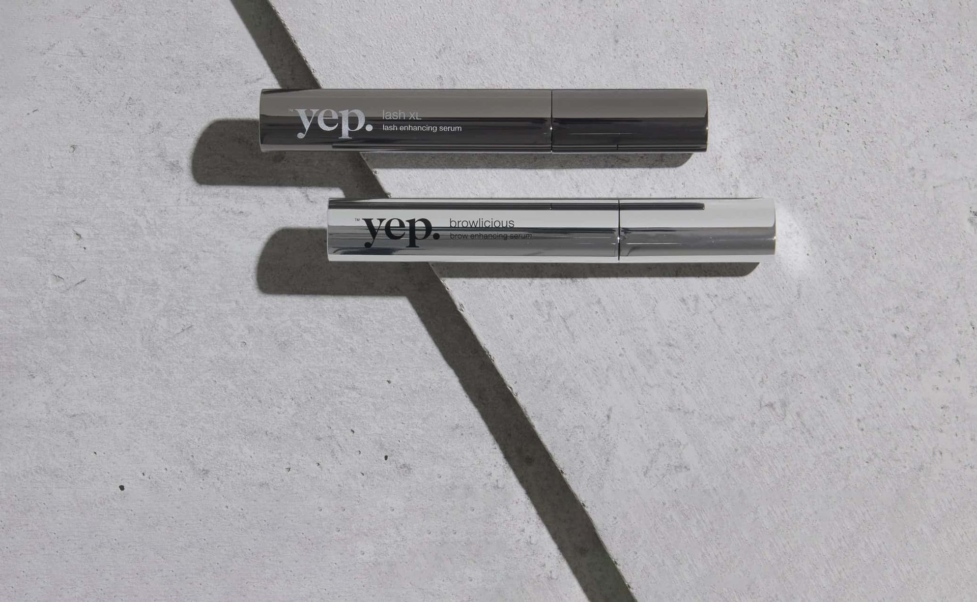 Get luscious lashes with our eyelash serum. Say bye to false lashes. Yep.
